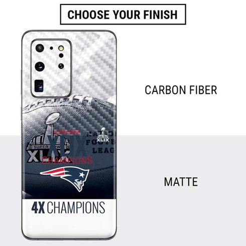 NFL New England Patriots Super Bowl Champs Galaxy S20 Ultra 5G Skin
