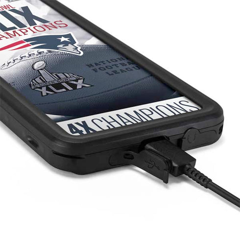 NFL New England Patriots Super Bowl Champs Galaxy S20 Waterproof Case