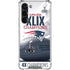 NFL New England Patriots Super Bowl Champs Galaxy S24 FE Clear Case
