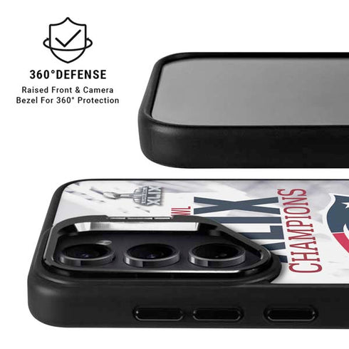 NFL New England Patriots Super Bowl Champs Galaxy S25 Ultra Kickstand Case