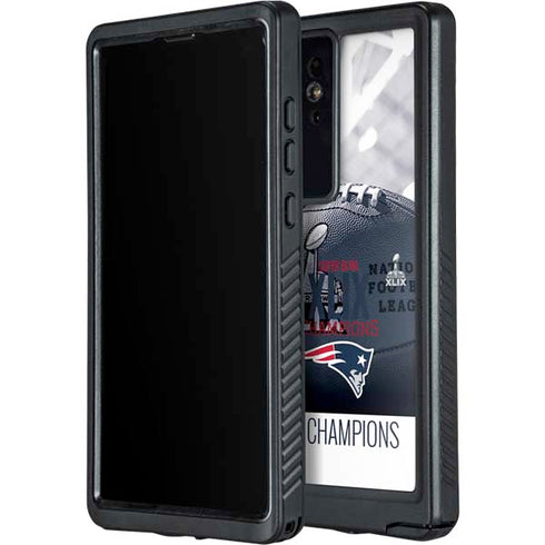 NFL New England Patriots Super Bowl Champs Galaxy S24 Ultra Waterproof Case