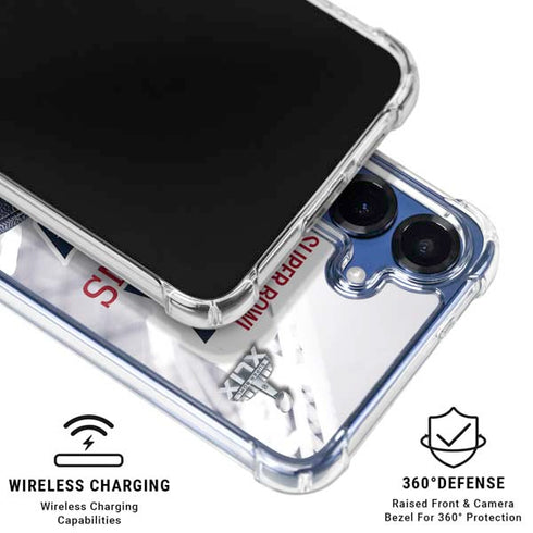 NFL New England Patriots Super Bowl Champs Galaxy S25 Clear Case