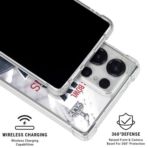 NFL New England Patriots Super Bowl Champs Galaxy S25 Ultra Clear Case