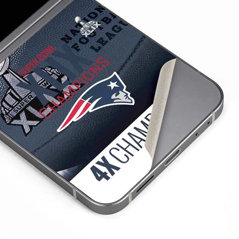 NFL New England Patriots Super Bowl Champs Galaxy Z Flip6 Skin