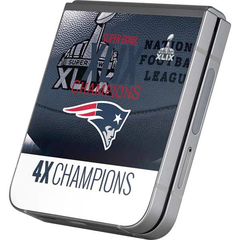 NFL New England Patriots Super Bowl Champs Galaxy Z Flip6 Skin