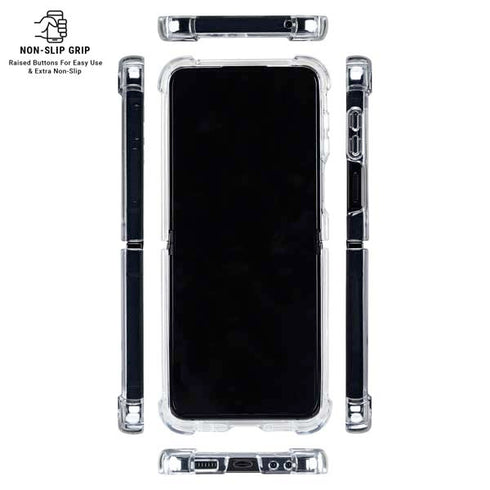 NFL New England Patriots Super Bowl Champs Galaxy Z Flip6 Clear Case