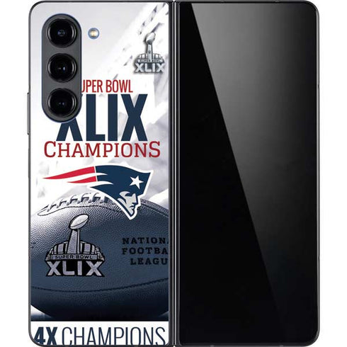 NFL New England Patriots Super Bowl Champs Galaxy Z Fold5 5G Skin