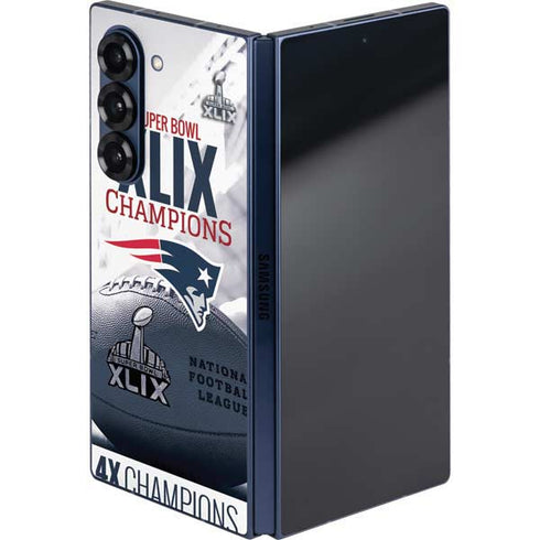 NFL New England Patriots Super Bowl Champs Galaxy Z Fold6 Skin