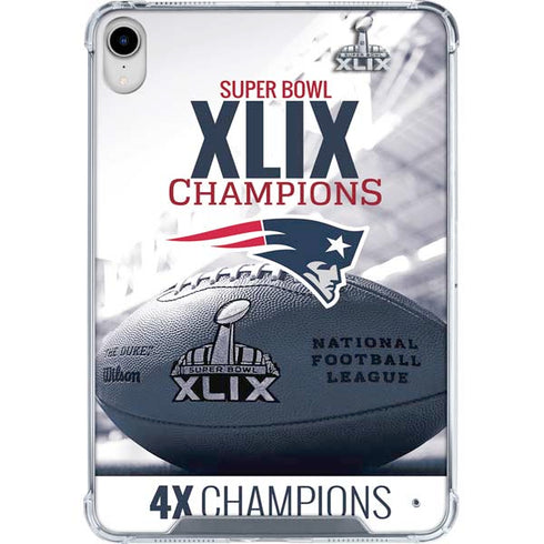 NFL New England Patriots Super Bowl Champs iPad 11th Gen (2025) Clear Case
