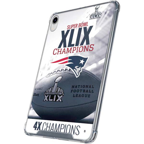 NFL New England Patriots Super Bowl Champs iPad 11th Gen (2025) Clear Case