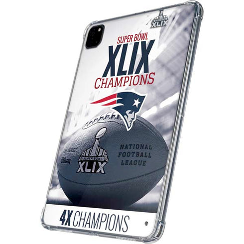 NFL New England Patriots Super Bowl Champs iPad Pro 11in (2024) Clear Case