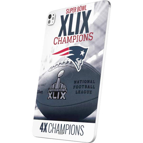 NFL New England Patriots Super Bowl Champs iPad Pro 13in M4 (2024) Skin