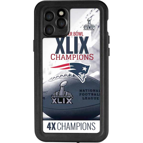 NFL New England Patriots Super Bowl Champs iPhone 11 Pro Waterproof Case