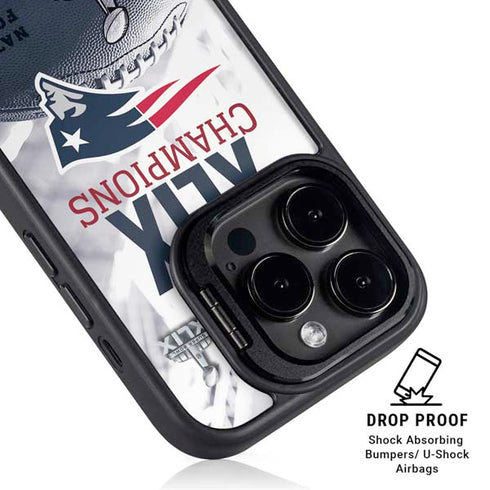 NFL New England Patriots Super Bowl Champs iPhone 13 Pro Kickstand Case