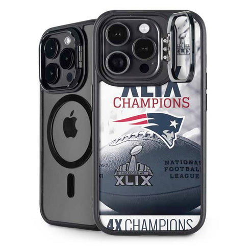NFL New England Patriots Super Bowl Champs iPhone 14 Pro Max Kickstand Case