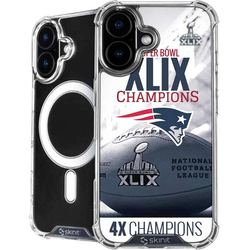 NFL New England Patriots Super Bowl Champs iPhone 16 MagSafe Case