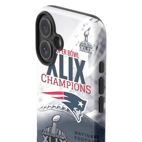 NFL New England Patriots Super Bowl Champs iPhone 16 Plus Impact Case