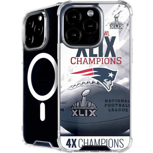 NFL New England Patriots Super Bowl Champs iPhone 16 Pro MagSafe Case