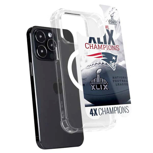 NFL New England Patriots Super Bowl Champs iPhone 16 Pro MagSafe Case
