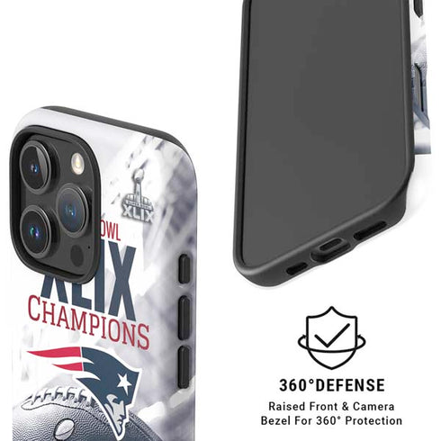 NFL New England Patriots Super Bowl Champs iPhone 16 Pro Magsafe Impact Case