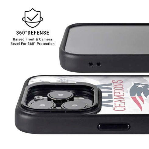 NFL New England Patriots Super Bowl Champs iPhone 16 Pro Max Kickstand Case