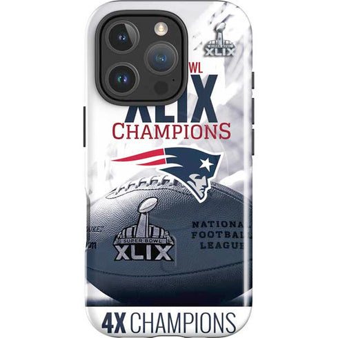 NFL New England Patriots Super Bowl Champs iPhone 16 Pro Max Magsafe Impact Case