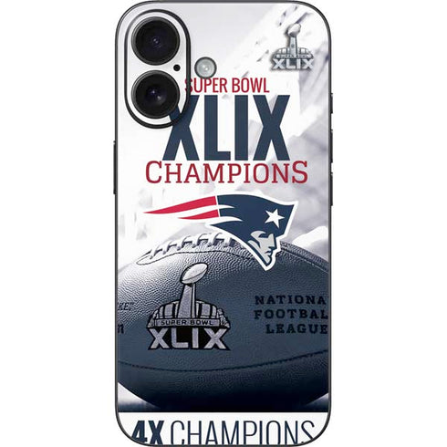 NFL New England Patriots Super Bowl Champs iPhone 16 Skin