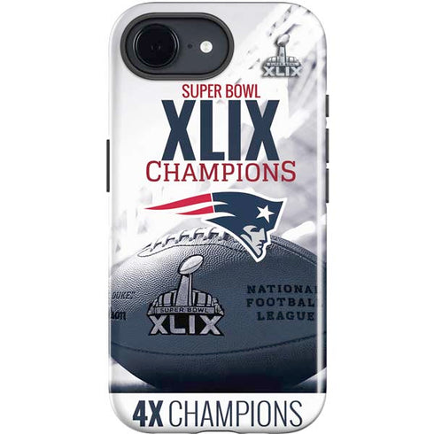NFL New England Patriots Super Bowl Champs iPhone 16e Impact Case