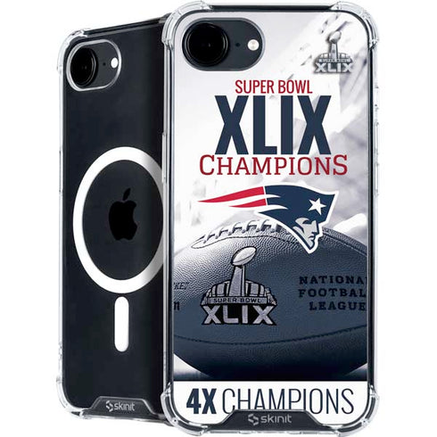 NFL New England Patriots Super Bowl Champs iPhone 16e MagSafe Case