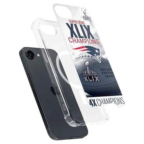 NFL New England Patriots Super Bowl Champs iPhone 16e MagSafe Case