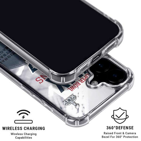 NFL New England Patriots Super Bowl Champs iPhone 17 Clear Case