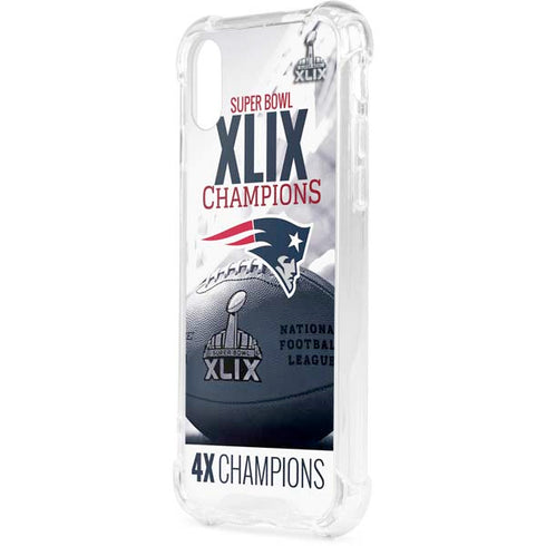 NFL New England Patriots Super Bowl Champs iPhone XS Clear Case