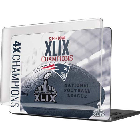 NFL New England Patriots Super Bowl Champs MacBook Pro 14in (2021-24) Case plus Skin