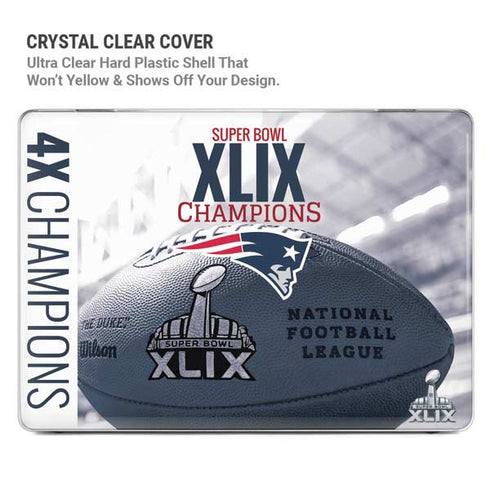 NFL New England Patriots Super Bowl Champs MacBook Pro 14in (2021-24) Case plus Skin