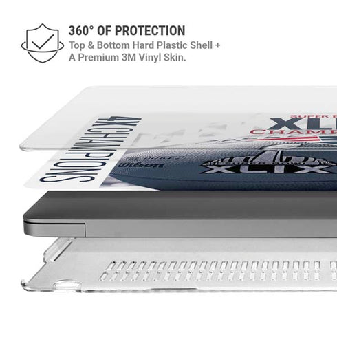 NFL New England Patriots Super Bowl Champs MacBook Cases