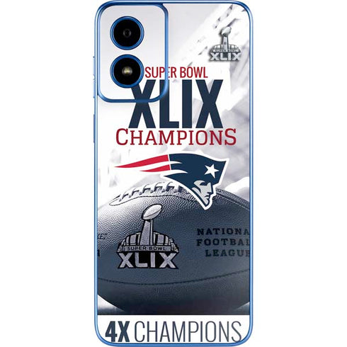 NFL New England Patriots Super Bowl Champs Moto G Play 4G (2024) Skin