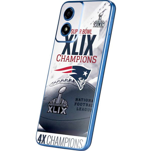 NFL New England Patriots Super Bowl Champs Moto G Play 4G (2024) Skin