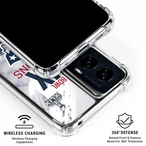 NFL New England Patriots Super Bowl Champs Moto G Power 5G (2024) Clear Case
