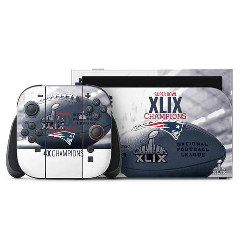 NFL New England Patriots Super Bowl Champs Nintendo Skins
