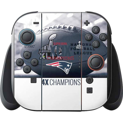 NFL New England Patriots Super Bowl Champs Nintendo Switch 2 (2025) with Joy-Con Skin