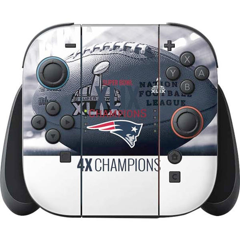 NFL New England Patriots Super Bowl Champs Nintendo Switch 2 (2025) Joy-Con Controller Skin
