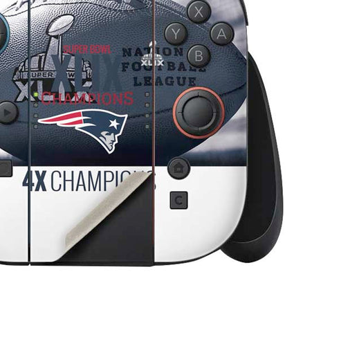 NFL New England Patriots Super Bowl Champs Nintendo Switch 2 (2025) Joy-Con Controller Skin