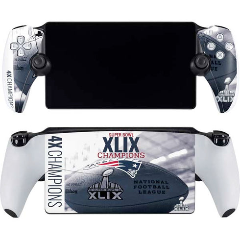 NFL New England Patriots Super Bowl Champs PlayStation Portal Remote Player Skin