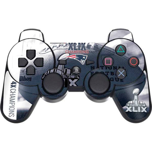 NFL New England Patriots Super Bowl Champs PS3 Dual Shock wireless controller Skin