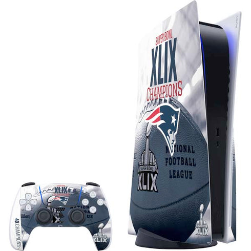 NFL New England Patriots Super Bowl Champs PlayStation PS5 Skins