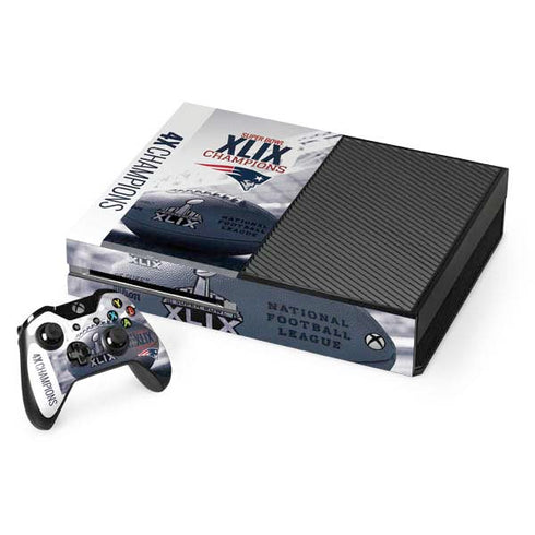 NFL New England Patriots Super Bowl Champs Xbox One Console and Controller Bundle Skin