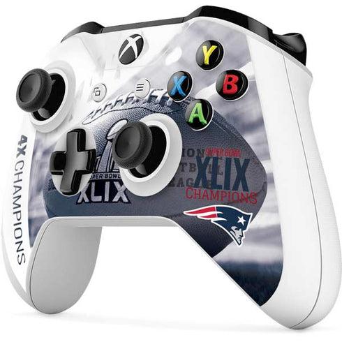 NFL New England Patriots Super Bowl Champs Xbox One S All-Digital Edition Bundle Skin