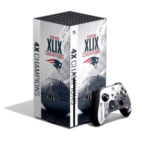 NFL New England Patriots Super Bowl Champs Xbox Series X Skins