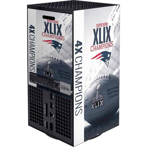 NFL New England Patriots Super Bowl Champs Xbox Series X Bundle Skin