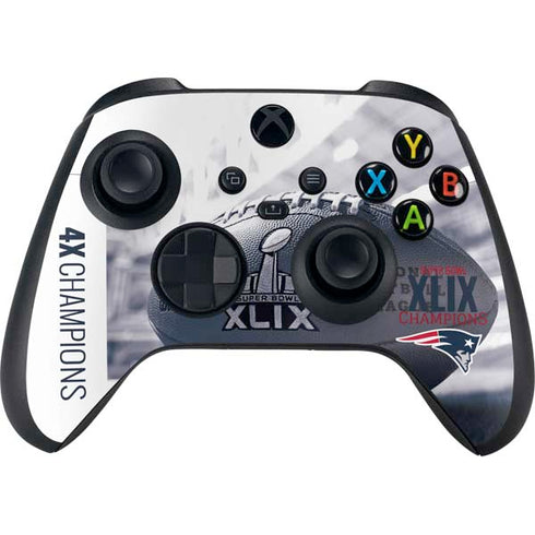 NFL New England Patriots Super Bowl Champs Xbox Series X Controller Skin